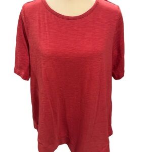 Chico's Vibrant Red Short Sleeve Top